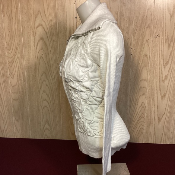 White House Black Market zip front sweater womens size small - Picture 5 of 11